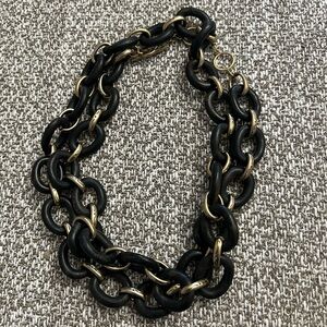 Chain link statement necklace